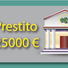 Come richiedere il prestito di 25000€?